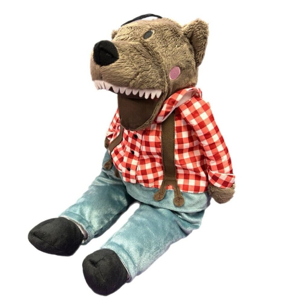IKEA Lufsig Big Bad Wolf Plush Stuffed Animal Little Red Riding Hood 18" RETIRED